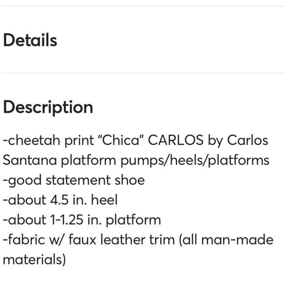 Carlos Santana leopard chica open toe sandal heels cheetah size 8 with box - Picture 11 of 11